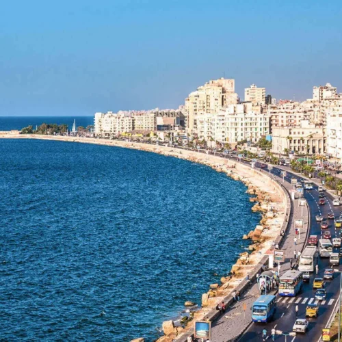 turquoise waters and vibrant coral reef coast at ras mohammed national park near sharm el sheikh