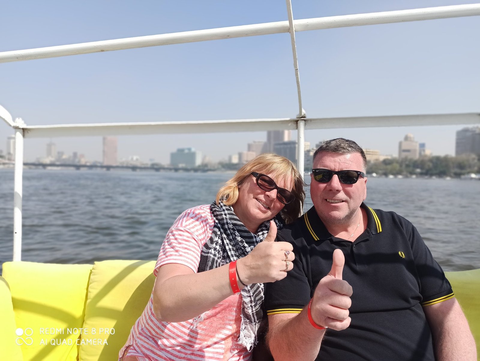 Travel photo of Cairo sunset felucca: felucca on the Nile in Cairo