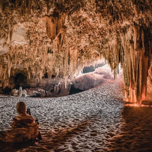 Djara Cave, located in Egypt's Western Desert, is one of the rare karst caves in the country, featuring unique rock formations shaped over m
