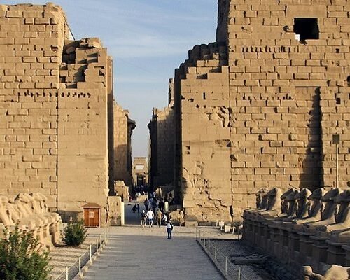 Travel photo of Karnak Temple at night: Karnak Sound and Light Show