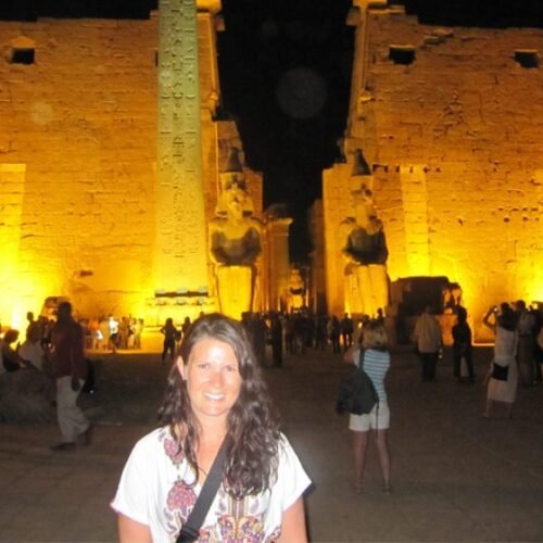 Travel photo of Karnak Temple at night: Karnak Sound and Light Show