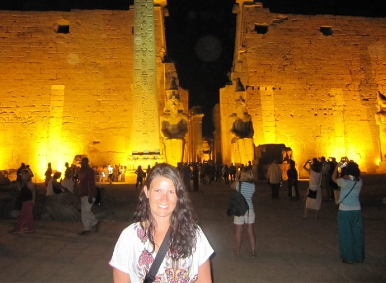 Travel photo of Karnak Temple at night: Karnak Sound and Light Show