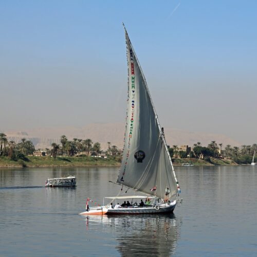 Felucca on the Nile near Luxor (Egypt)