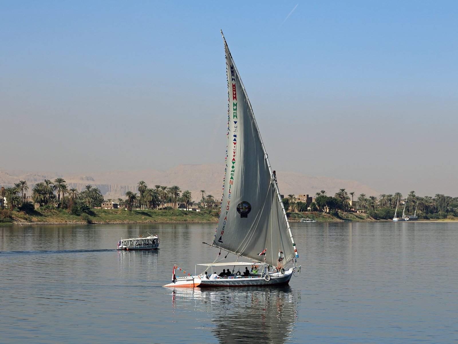 Felucca on the Nile near Luxor (Egypt)