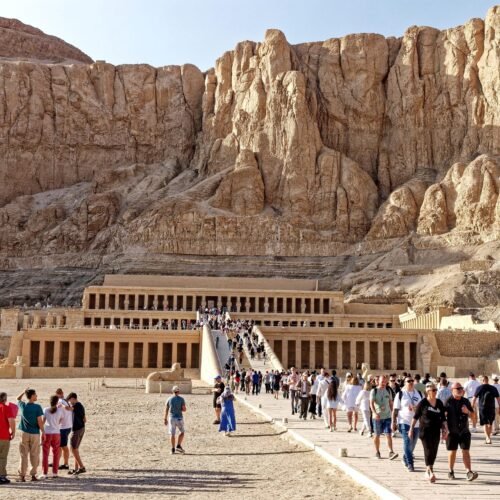The mortuary Temple oh Hatshepsut.