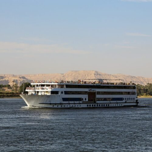 River cruise ship Blue Shadow on the Nile in Luxor (Egypt)