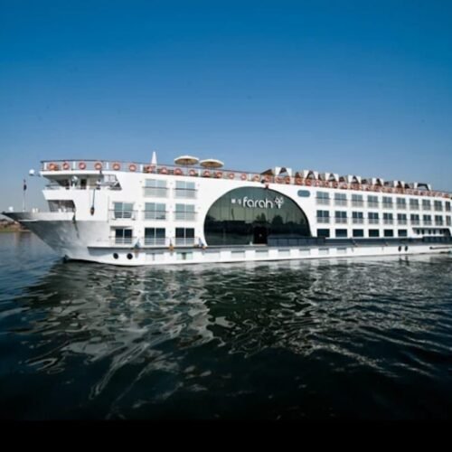 River cruise ship Blue Shadow on the Nile in Luxor (Egypt)