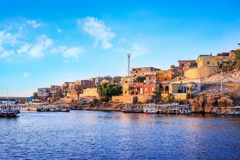 Travel scene at Nubian village Aswan