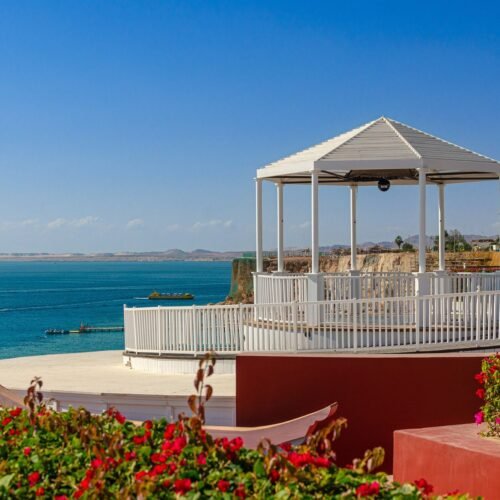 Gazebo at the Reef Oasis Beach Resort, Ras Um Sid Bay, Sharm el-Sheikh, Egypt.