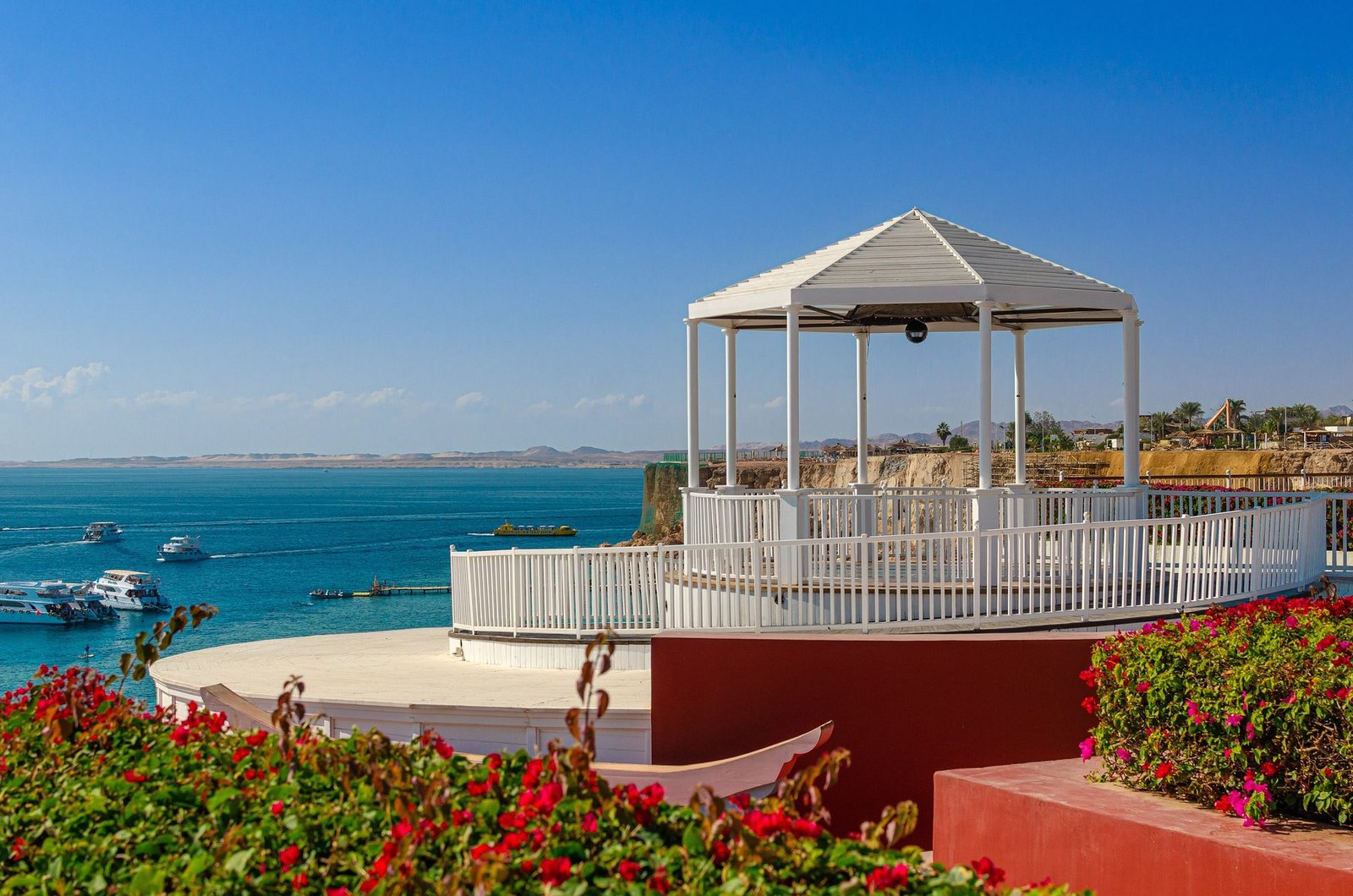 Gazebo at the Reef Oasis Beach Resort, Ras Um Sid Bay, Sharm el-Sheikh, Egypt.