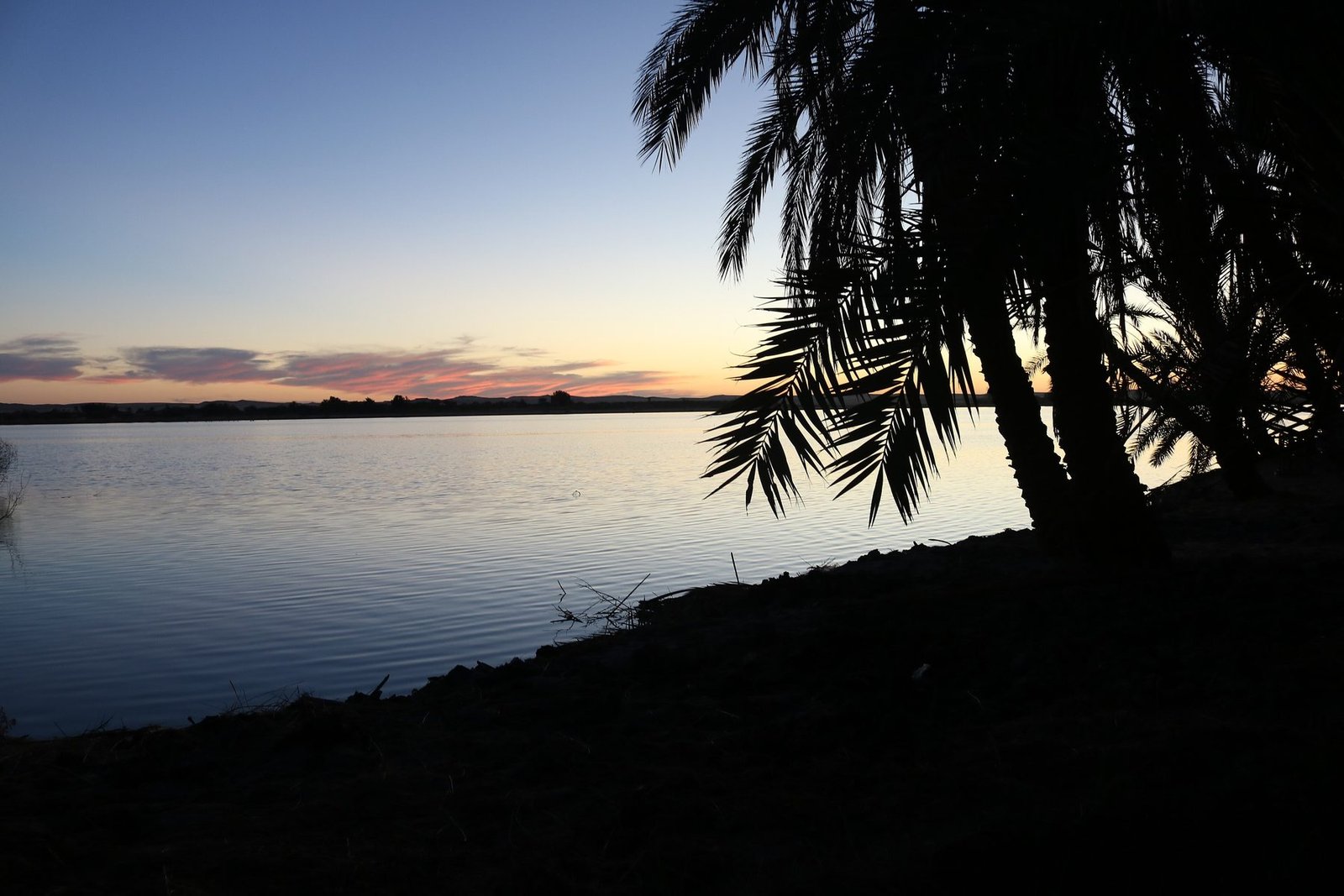 Sunset at Siwa Oasis, Aftans Lake