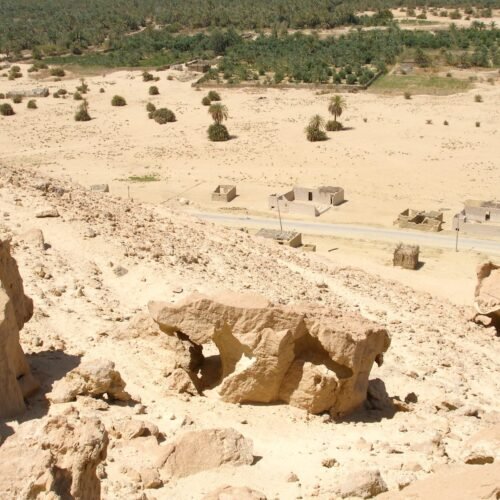 The Siwa Oasis (Siwah, Isiwan), an oasis in Egypt to the east of Great Sand Sea (Western Desert), about 50 km east of the Libyan border, one
