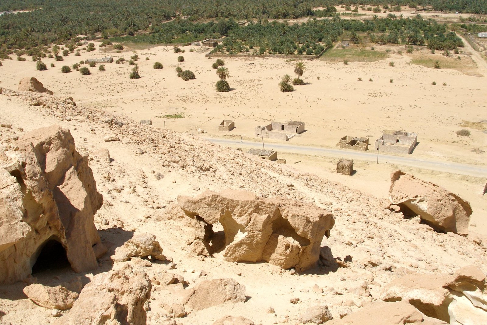 The Siwa Oasis (Siwah, Isiwan), an oasis in Egypt to the east of Great Sand Sea (Western Desert), about 50 km east of the Libyan border, one