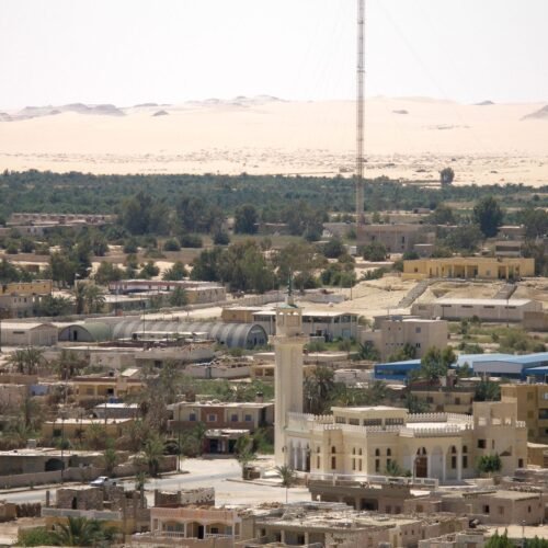 The Siwa Oasis (Siwah, Isiwan), an oasis in Egypt to the east of Great Sand Sea (Western Desert), about 50 km east of the Libyan border, one